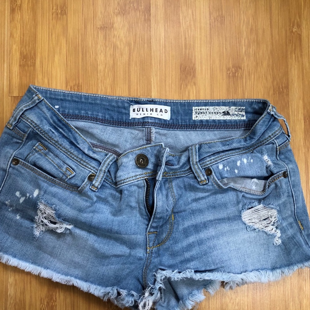 Distressed denim shorts PacSun